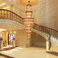 Hotel Villa Glass Led Chandelier Pendant Light